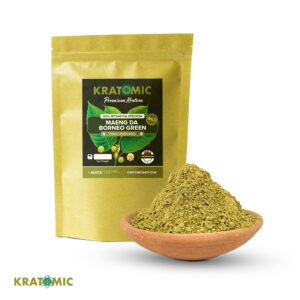 Kratom silvestre verde (Mitragyna speciosa) - Hojas de Borneo Maeng Da finamente pulverizadas, de Indonesia