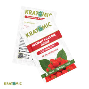 Bebida instantánea de kratom fresa - Kratomic